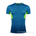 Umidade Wicking Dry Fit Camiseta justa